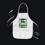 Chalkboard Mr Yellow and green Kids Apron<br><div class="desc">Chalkboard Mr Yellow and green</div>