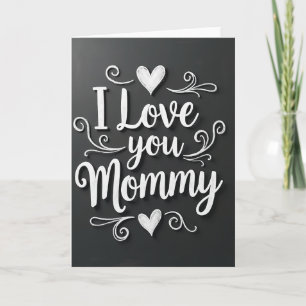 Chalkboard Mummy Love Card