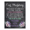 Chalkboard Open Bar Wedding Sign Floral Funny