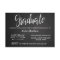 Chalkboard Open House Graduation | Handwritten