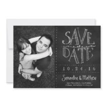 Chalkboard Photo Save the Date