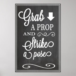 Chalkboard Photo Sign for Props