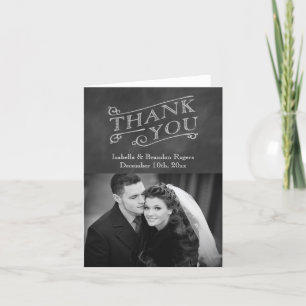 Chalkboard Photo Thank You Card