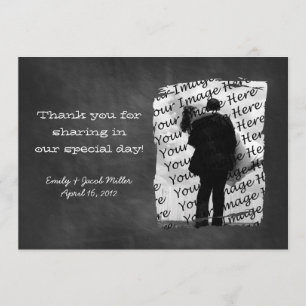 Chalkboard Photo Thank You Notes