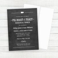 Chalkboard Pig Roast and Toast Rehearsal Dinner