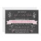 chalkboard pink Couple's Baby shower Invitation