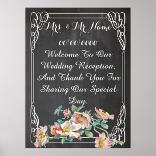 chalkboard poster ,wedding poster