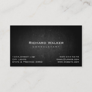 Chalkboard Professional elegant Black Board Simple Business Card