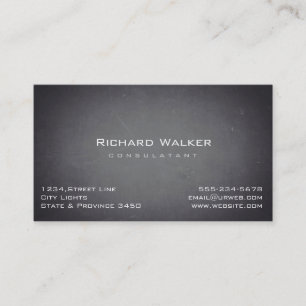 Chalkboard Professional elegant Black Board Simple Business Card
