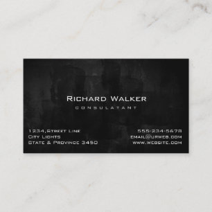 Chalkboard Professional elegant Black Board Simple Business Card
