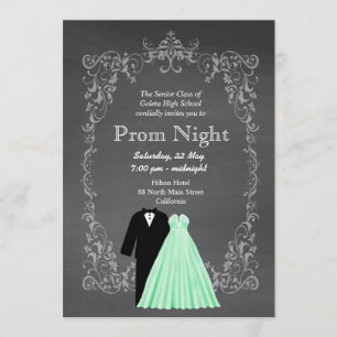 Chalkboard Prom Invitation