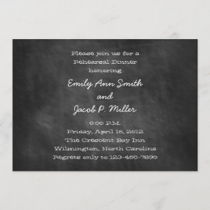 Chalkboard Rehearsal Dinner Invitations