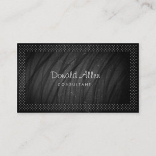Chalkboard Retro Slate Professional Dotted Business Card