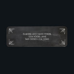 Chalkboard Return Address Label<br><div class="desc">Chalkboard Return Address Label. See all rest of the matching pieces in this collection. Write to me at mailme@mistyqe.com for quotes on other matching pieces or customisation requests.</div>