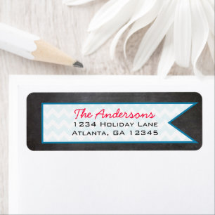 Chalkboard Return Address Label