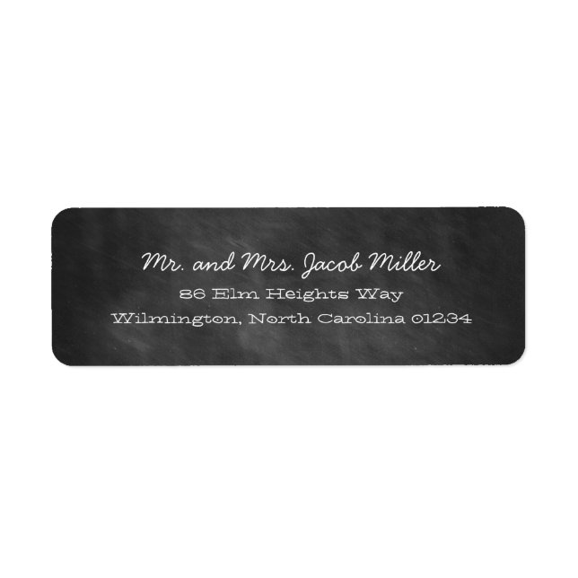 Chalkboard Return Address Labels (Front)