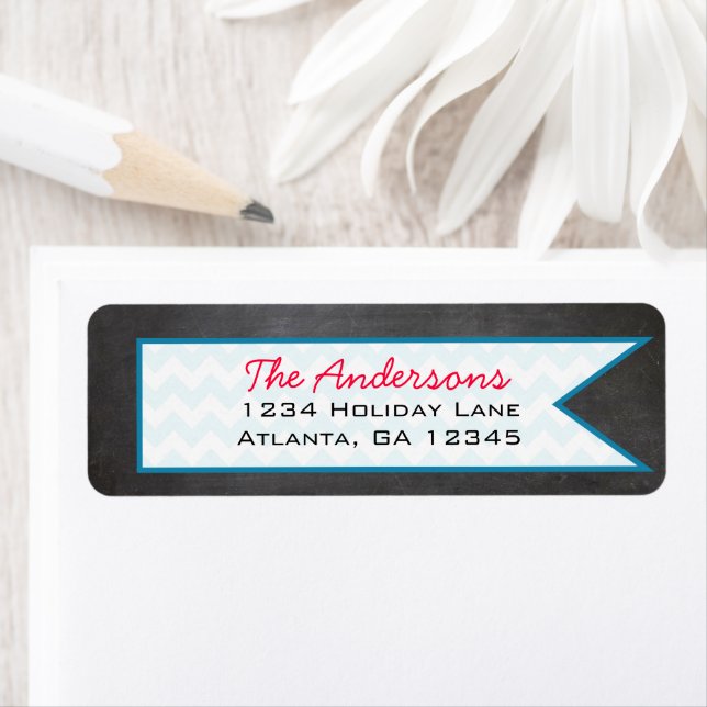 Chalkboard Return Address Return Address Label (Insitu)