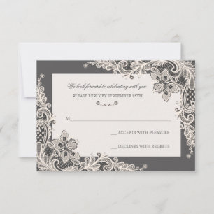 Chalkboard Romance Response Card