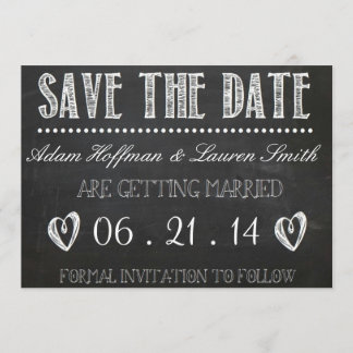Chalkboard Save the Date Invitation