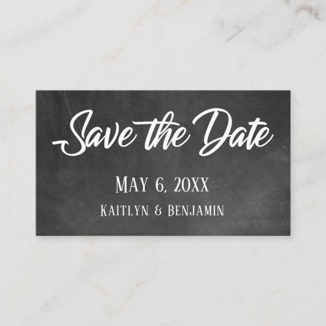 Chalkboard, Save the Date & Wedding Detail Inserts (Front)