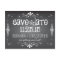 Chalkboard Save the Date Wedding Postcard