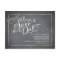 Chalkboard Script White Save the Date