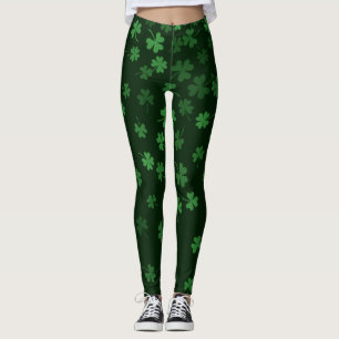  Chalkboard Shamrock St. Patrick's Day Leggings