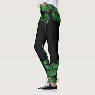  Chalkboard Shamrock St. Patrick's Day Leggings