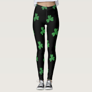  Chalkboard Shamrock St. Patrick's Day Leggings