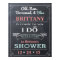 Chalkboard Shower Sign Welcome Poster