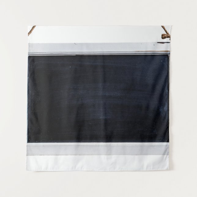 Chalkboard sign black blackboard tapestry (Front)