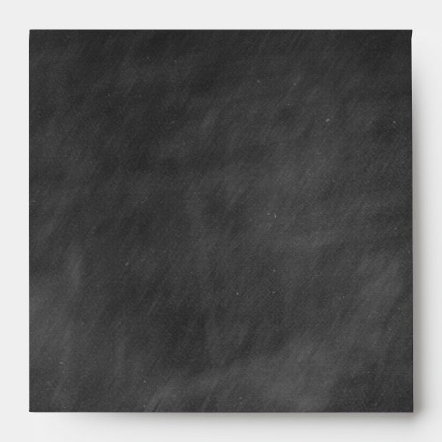 Chalkboard Square Personalised Envelopes (Front)