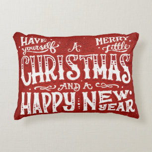 Chalkboard Style Christmas Pillow