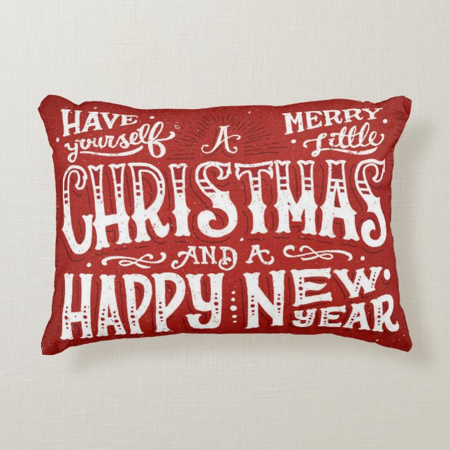 Chalkboard Style Christmas Pillow (Front)