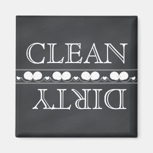 Chalkboard Style Dishwasher Magnet Clean & Dirty