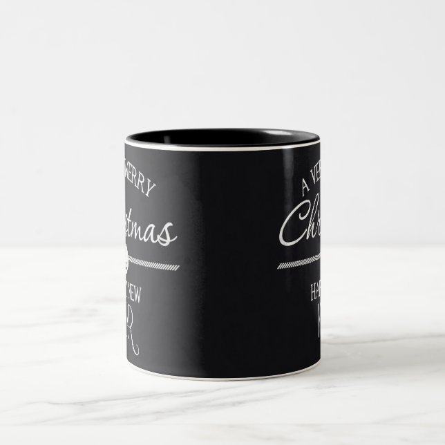 Chalkboard Style Holiday Mug (Center)