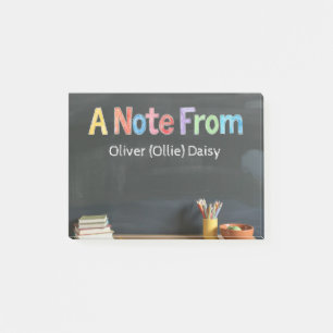 Chalkboard-Style Teacher  Post-it Notes