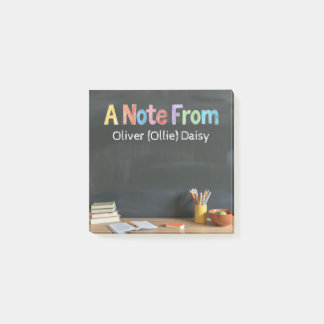 Chalkboard-Style Teacher Post-it Notes