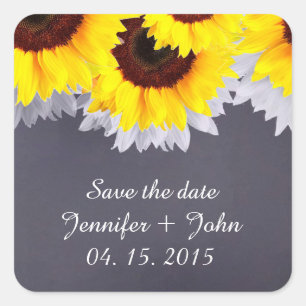 Chalkboard sunflower wedding tags sunflwr2