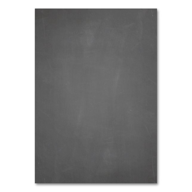 Chalkboard Template Background Customisable Table Number (Back)
