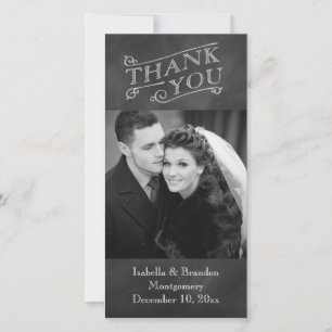 Chalkboard Thank You Photo Card