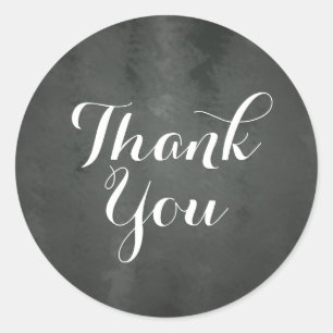 Chalkboard Thank You Sticker