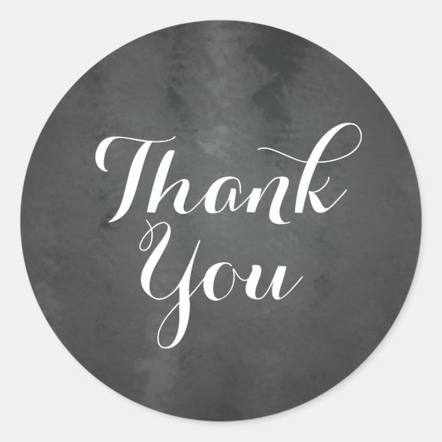 Chalkboard Thank You Sticker (Front)