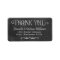 Chalkboard Thank You Wedding Return Address