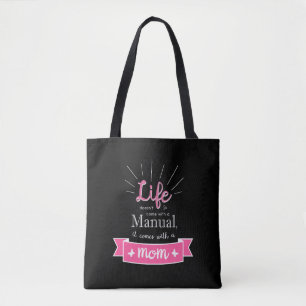 "Chalkboard" Tote with a Quote for Mum Bag