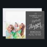 Chalkboard Typography Christmas Photo Card<br><div class="desc">Christmas Photo Card</div>