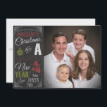 Chalkboard Typography Photo Christmas Card<br><div class="desc">Chalkboard Typography Photo Christmas Card</div>