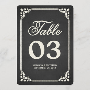 Chalkboard Union   Table Numbers