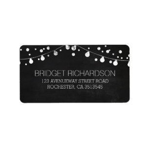chalkboard wedding address labels