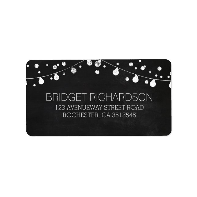 chalkboard wedding address labels (Front)
